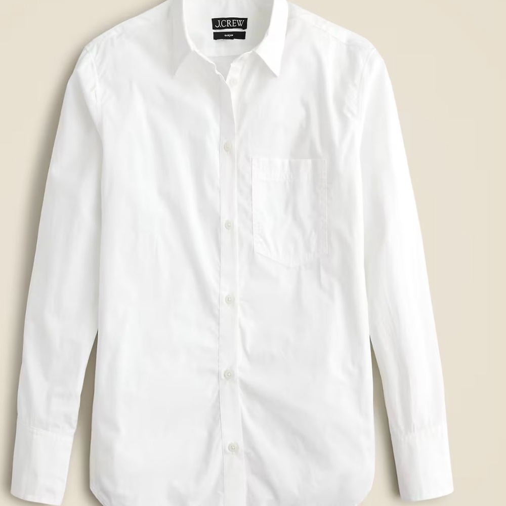 J. Crew White Button Down Shirt